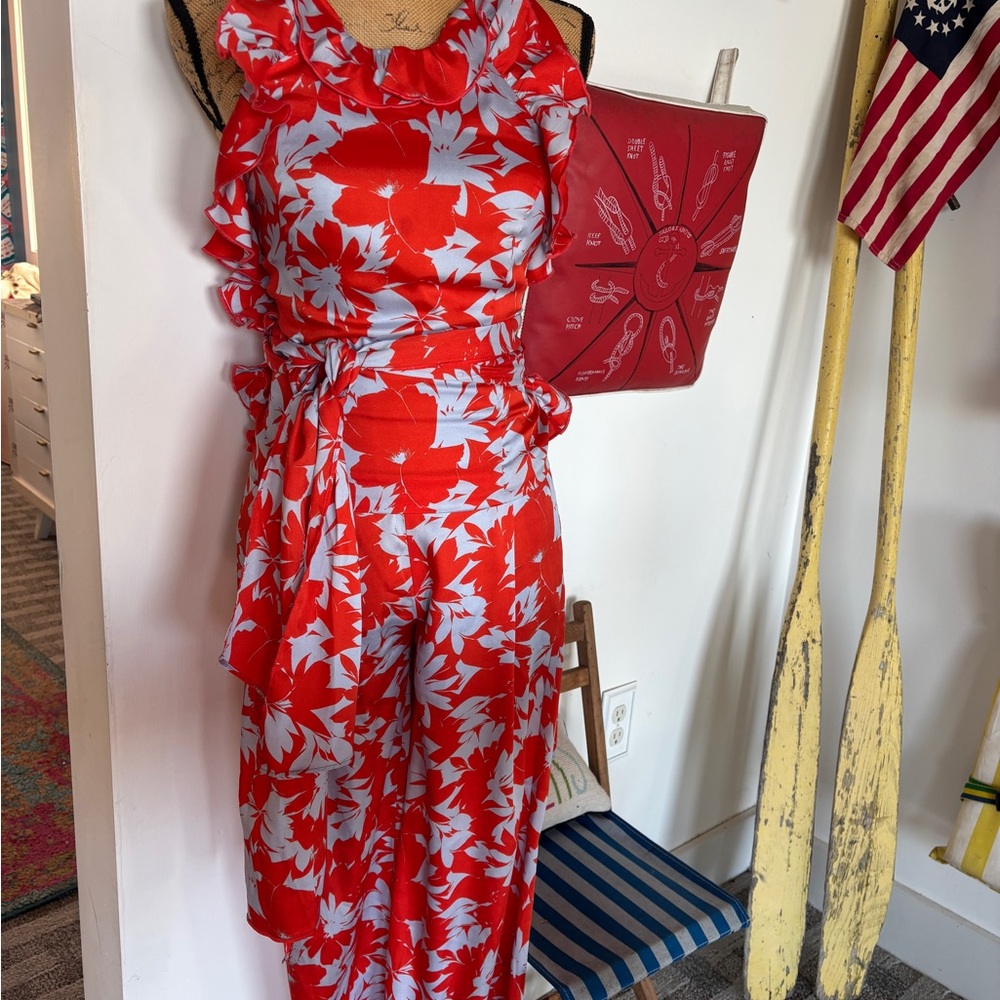 J.Crew Summer 2019 Maple Leaf silk top